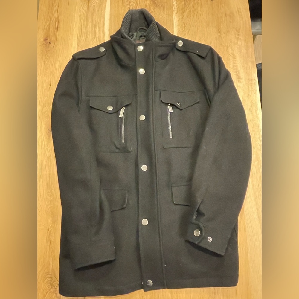 Michael Kors Mens’ Wool Overcoat (Large)